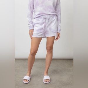 Rails Lavender Tie Dye Sweat Shorts, Medium, NWT
